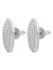 Adeliás Damen Ohrringe – Ohrstecker aus 925 Silber mit Zirkonia in silber