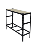 relaxdays Reifenregal in Schwarz - (B)120 x (H)110 x (T)40 cm