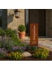 relaxdays Edelrost-Gartendeko "Wohnfühloase" in Braun - 85 x 28 cm
