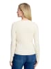 Betty Barclay Feinstrickpullover mit Rippenstruktur in Antique White