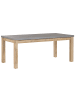 Beliani Gartentisch OSTUNI in Grau/Heller Holzfarbton - (W) 90 x (H) 75 x (L) 180 cm