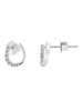 Adeliás Damen Ohrringe – Ohrstecker aus 925 Silber in silber
