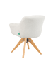 DUBI Möbel 2er-Set: Drehstuhl Mika-Nele in Creme - (B)65 x (H)81 x  (T)66 cm