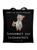 Mr. & Mrs. Panda Stoffbeutel Kassenwart Leidenschaft mit Spruch in Schwarz