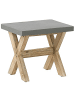 Beliani Gartenstuhl OLBIA in Grau/Braun - (W) 51 x (H) 45 x (L) 40 cm
