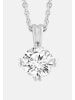 Ethische Diamanten Halskette aus 375 Weißgold mit Lab Grown Diamant