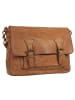 Samantha Look Umhängetasche SATCHEL echt Leder in braun