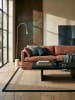 KADIMA DESIGN Jute-Teppich Naturfaser TRENT Geometrisch Boho Wohnzimmer in Braun-Schwarz