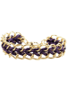 Adeliás Damen Armband aus Edelstahl 18 cm in gold