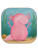 Mr. & Mrs. Panda Untersetzer Axolotl Hurra Design ohne Spruch in Weiß