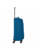 travelite Chios - 4-Rollen-Trolley M 67 cm erw. (schwarz) in petrol