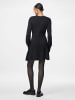 Pieces Strickkleid in Black
