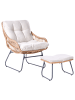 Beliani 2-tlg Sessel MESTRE in /Schwarz/Beige