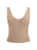 faina Damen Strick Tank Top in Beige