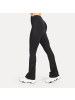 SMILODOX Schlaghose Leggings Aylin Scrunch in Schwarz