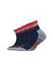 SALOMON Kindersportsocken SPORTIVE 4er Pack cushioned in Dress Blue/Tomato