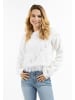 IZIA Damen Strickpullover in Weiss