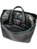 Piquadro Pilotenkoffer Blue Square Wheeled Briefcase 4729 in Nero