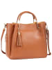 Toscanto Toscanto Umhängetasche, Handtasche Leder tan, hellbraun ca. 30cm