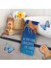 Mr. & Mrs. Panda Kleines Handtuch Sternzeichen Skorpion mit Spruch in Sternenhimmel Blau