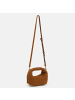 Les Visionnaires Greta Micro weave Handtasche Leder 20 cm in cognac
