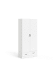 ebuy24 Kleiderschrank Spell Weiß 80 x 36 cm