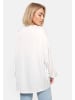 PM SELECTED Business Satin Bluse in Weiß