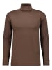 Ragman Langarm-T-Shirt in braun