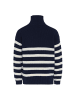 VINAJA Women Sweater in Marine Wollweiss