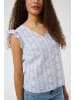 Cream Ärmellose Bluse CRAmmeli Regular fit in Blue White Stripe w. Flowers