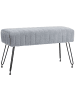 HOMCOM Sitzbank-82L x 30B x 47H cm-Grau