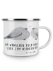 Mr. & Mrs. Panda Becher 9. Hochzeitstag Keramikhochzeit mit Spruch in Weiß