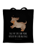 Mr. & Mrs. Panda Schultasche Hund Dackel mit Spruch in Schwarz