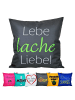 JACK Outdoor Dekokissen Motiv 50x50cm lebe lache liebe in Hellgrün