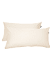 Schiesser Satin Kissenhüllenset Ella 2-teilig in Creme