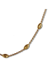 SilberDream Halskette Silber 925 Sterling Silber, vergoldet (Gelbgold 333) ca. 45cm
