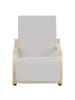 Homestyle4u Relaxsessel in Hellgrau Cord