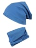 TupTam Kinder Beanie Mütze Schlauchschal Set in blau