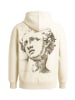 DEF DEF Zip-Kapuzenpullover in sand/white