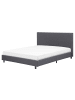Beliani Doppelbett ALBI in Grau/Schwarz - (W) 170 x (H) 94 x (L) 211 cm