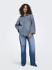 ONLY Carmakoma Jeanshemd in Medium Blue Denim