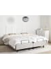 Beliani 4-tlg Doppelbett DUKE in Beige/Schwarz