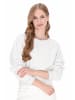 DreiMaster Women Sweatshirt in offwhite melange