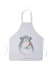 Mr. & Mrs. Panda Barista Schürze Chinchilla Blume ohne Spruch in Weiß