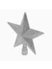Home&Styling Collection Sternenbaumspitze mit Glitzer in Silbern, 19 cm