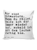 Mr. & Mrs. Panda Kopfkissen Wir sind Schwestern. Wenn... mit Spruch in Weiß