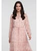 Usha Women Dress in rose offwhite