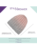 styleBREAKER Strickmütze in Hellgrau-Hellblau