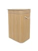 NUXIO Wäschekorb aus Bambus mit Deckel LUVA, 80 l in Beige, 42 x 60 x 32 cm