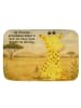 Mr. & Mrs. Panda Badteppich Giraffe Zufrieden Design mit Spruch in Weiß